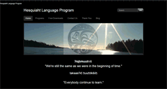 Desktop Screenshot of hesquiahtlanguage.org